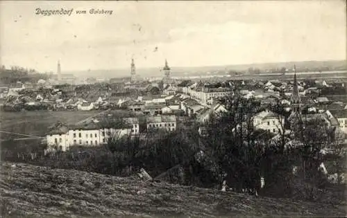 Ak Deggendorf im Bayerischen Wald Niederbayern, Blick vom Gaisberg