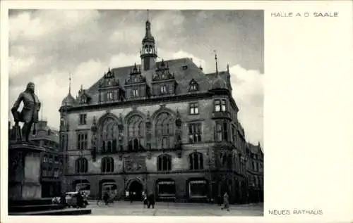 Ak Halle an der Saale, neues Rathaus