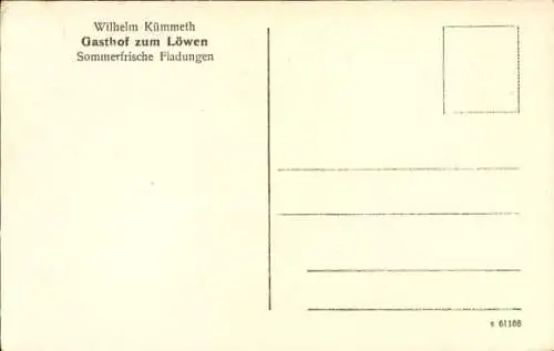 Ak Fladungen in Unterfranken, Panorama, Gasthof zum Löwen