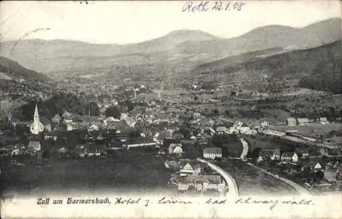 Ak Zell am Harmersbach Schwarzwald Baden, Panorama