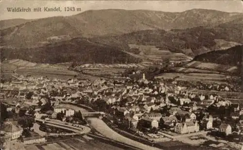 Ak Waldkirch im Breisgau Schwarzwald, Panorama