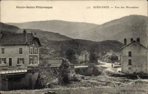 Ak Servance Miellin Haute-Saône, Blick auf Moussieres