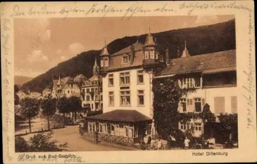 Ak Bad Bertrich an der Mosel Eifel, Hotel Dillenburg