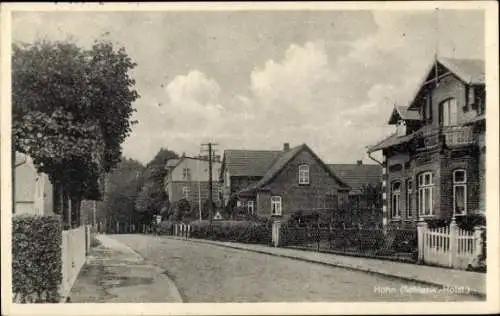 Ak Hohn in Schleswig Holstein, Straßenpartie