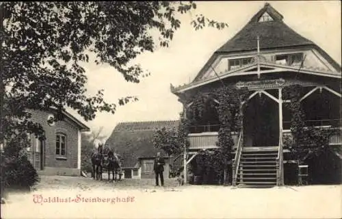 Ak Steinberghaff Steinberg in Angeln, Forsthaus Waldlust