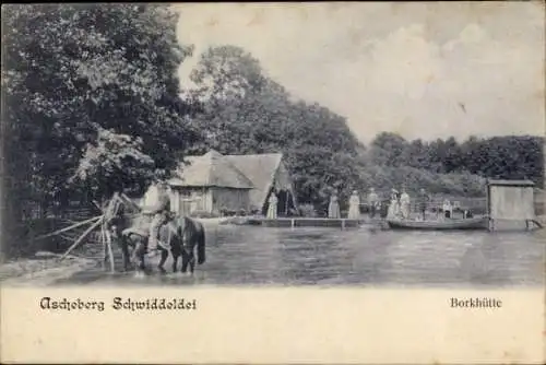 Ak Schwiddeldei Ascheberg in Holstein, Borkhütte