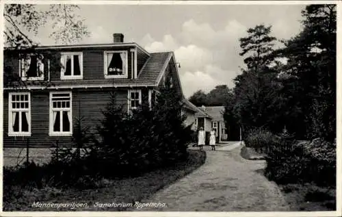 Ak Appelscha Fryslân Niederlande, Männerpavillon, Sanatorium