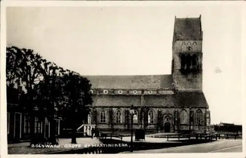 Ak Bolsward Fryslân Niederlande, Martini-Kirche