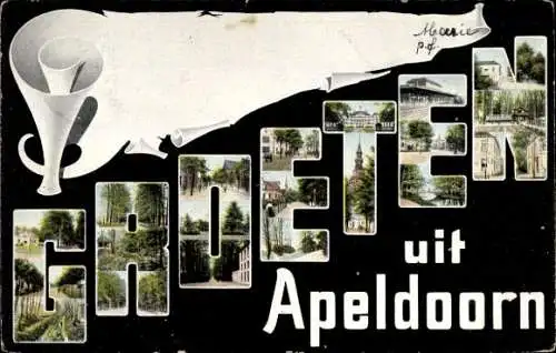 Buchstaben Ak Apeldoorn Gelderland, Ortsansichten