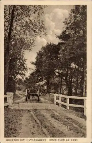 Ak Hilvarenbeek Nordbrabant, Brücke über die Beek