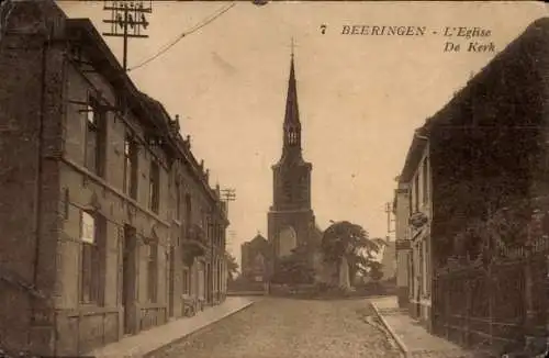 Ak Beeringen Beringen Flandern Limburg, Kirche