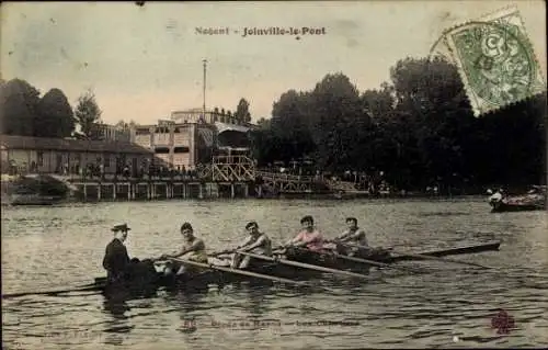 Ak Joinville le Pont Val de Marne, Les Canotiers