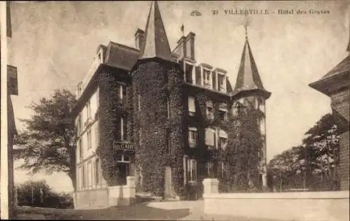 Ak Villerville Calvados, Hotel des Graves