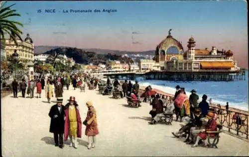 Ak Nice Nizza Alpes Maritimes, Promenade des Anglais