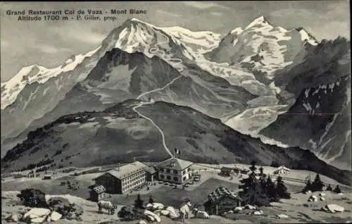 Ak Col de Voza Savoie, Mont Blanc, Grand Restaurant