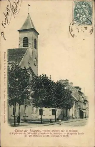 Ak Le Bourget Seine Saint Denis, Kirche