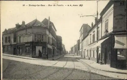 Ak Noisy-le-Sec Seine Saint Denis, Rue de Pantin