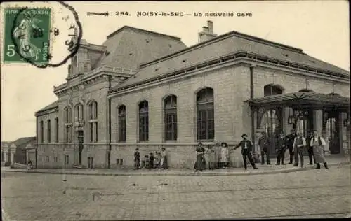 Ak Noisy le Sec Seine Saint Denis, Gare