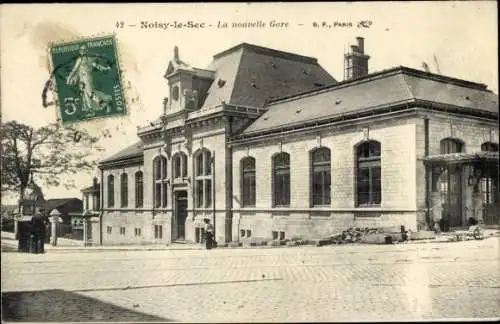 Ak Noisy le Sec Seine Saint Denis, Gare