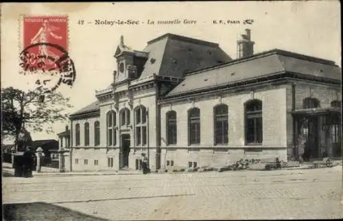 Ak Noisy le Sec Seine Saint Denis, Gare