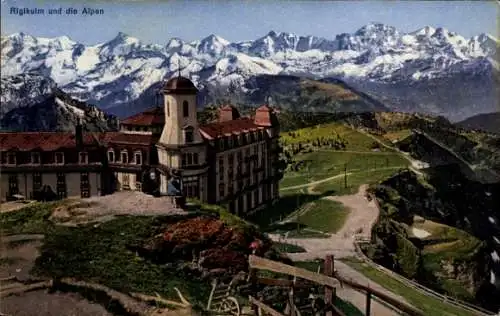Ak Rigi Kulm Kanton Schwyz, Hotel, Alpen