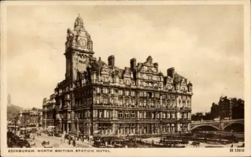 Ak Edinburgh Schottland, North British Station Hotel