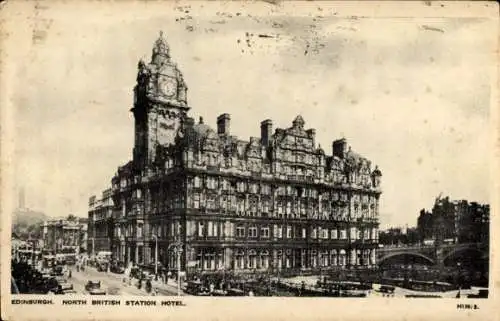 Ak Edinburgh Schottland, North British Station Hotel