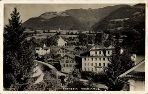 Ak Sachseln Kt. Obwalden, Hotel Kreuz