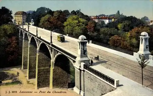 Ak Lausanne Kanton Waadt, Pont du Chaudron