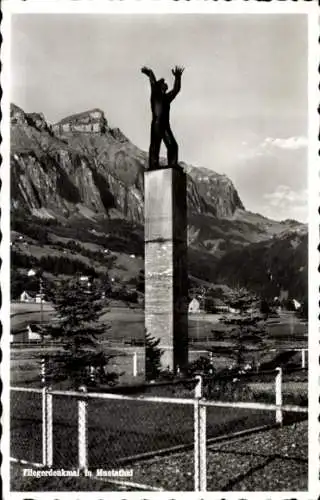 Ak Muotathal Kanton Schwyz, Fliegerdenkmal