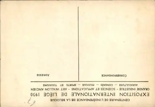 Künstler Ak Michel, H., Weltausstellung Lüttich 1930, Industrie, Wissenschaft