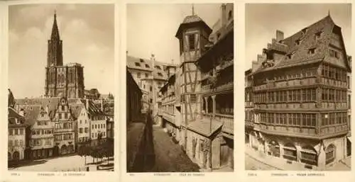 kleines Album 12 AK von le vieux strasbourg