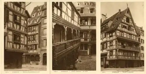 kleines Album 12 AK von le vieux strasbourg