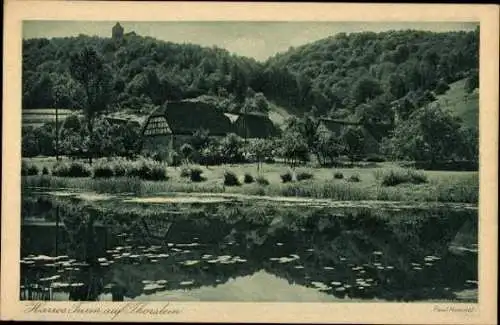 Set von 13 AK "Eine Reise durch Seelchens Reich" Paul Hommel,Gerabronn Baden Württemberg, Schloss Mo