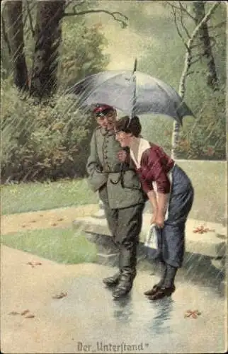 Set von 10 AK Künstler  Immer Fachmann, Die Attacke, Heiratsantrag, Soldat,Kniefall, Blondine, I. WK