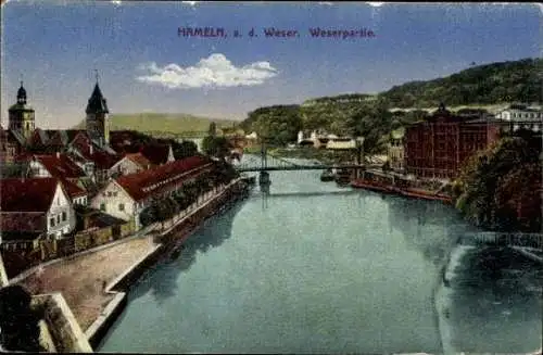 Set von 11 AK Hameln a. d. Weser - Rattenfängerhaus usw.