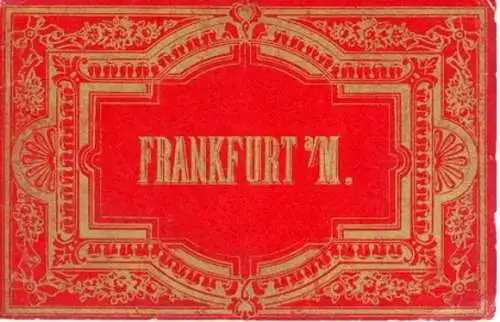 kleines Album mit 10 AK teilw. Panorama, Frankfurt a. M.. ca. 1895