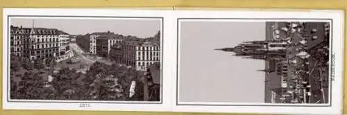 kleines Album mit 10 AK teilw. Panorama, Frankfurt a. M.. ca. 1895