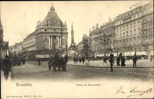 Ak Bruxelles Brüssel, Place de Brouckère, Metropole