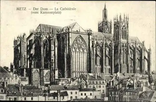 11 alte Ansichtskarten Metz in Lothringen, verschiedene Ansichten