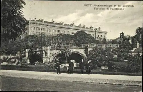 11 alte Ansichtskarten Metz in Lothringen, verschiedene Ansichten