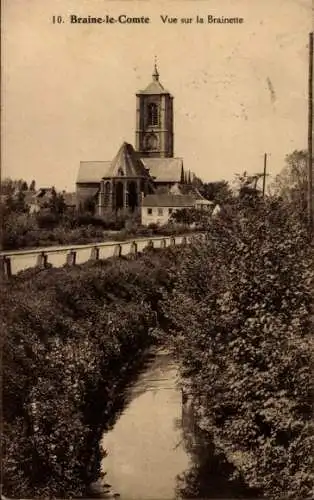 Ak Braine le Comte Wallonia Hennegau, Vue sur la Brainette