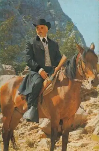 Sammelbild Karl May, Filmszene "Winnetou III" und "Unter Geiern", Bild 198, Richter Leader