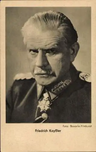 Ak Schauspieler Friedrich Kayßler, Portrait, Uniform, Orden