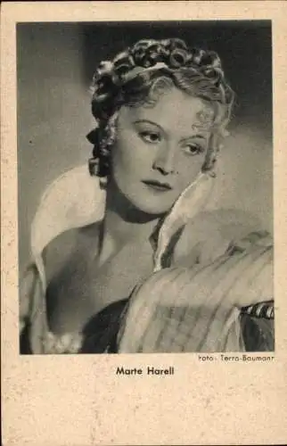 Ak Schauspielerin Marte Harell, Portrait