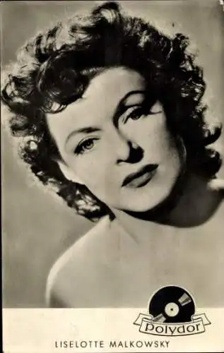 Ak Schauspielerin Lieselotte Malkowsky, Portrait