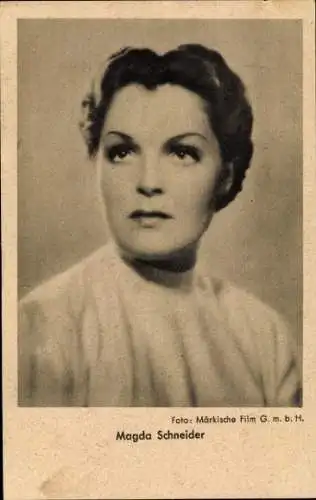 Ak Schauspielerin Magda Schneider, Portrait