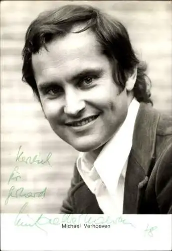 Ak Schauspieler Michael Verhoeven, Portrait, Autogramm