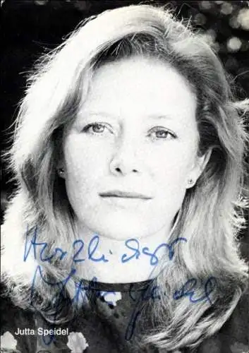 Ak Schauspielerin Jutta Speidel, Portrait, Autogramm