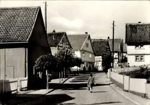 Ak Fischbach Waltershausen Thüringen, Straßenpartie